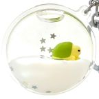 Bubble Charm - White Sea Turtle